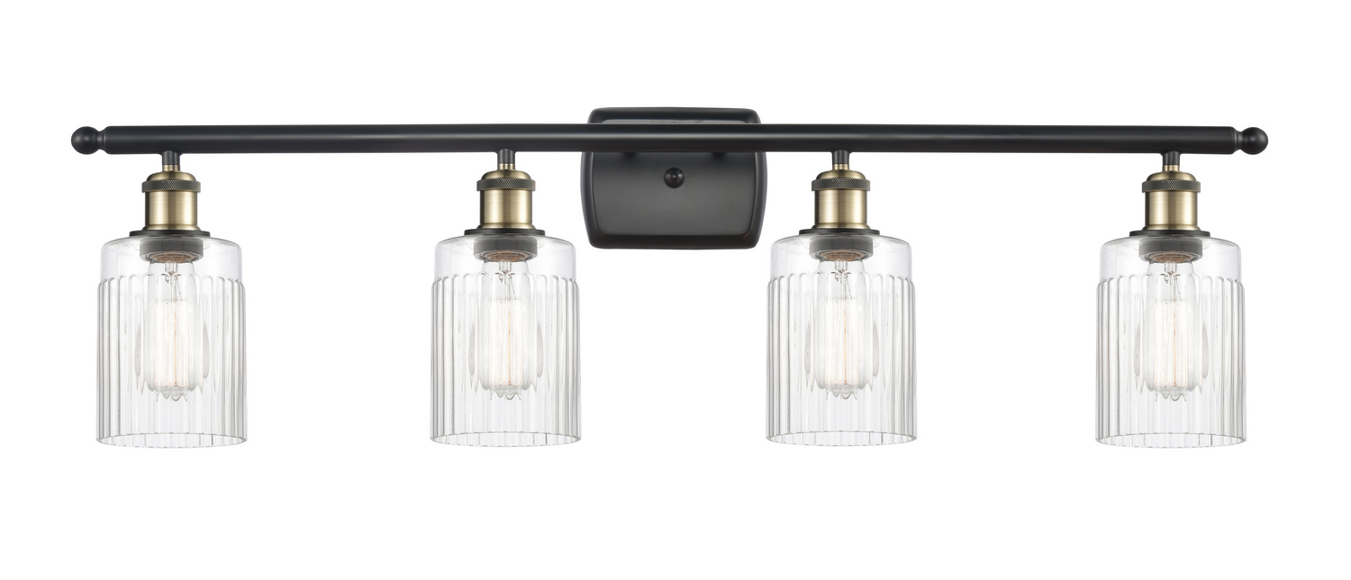 LED Bath Vanity by Innovations - Ballston Collection, Black Antique Brass Finish - 516-4W-BAB-G342-LED