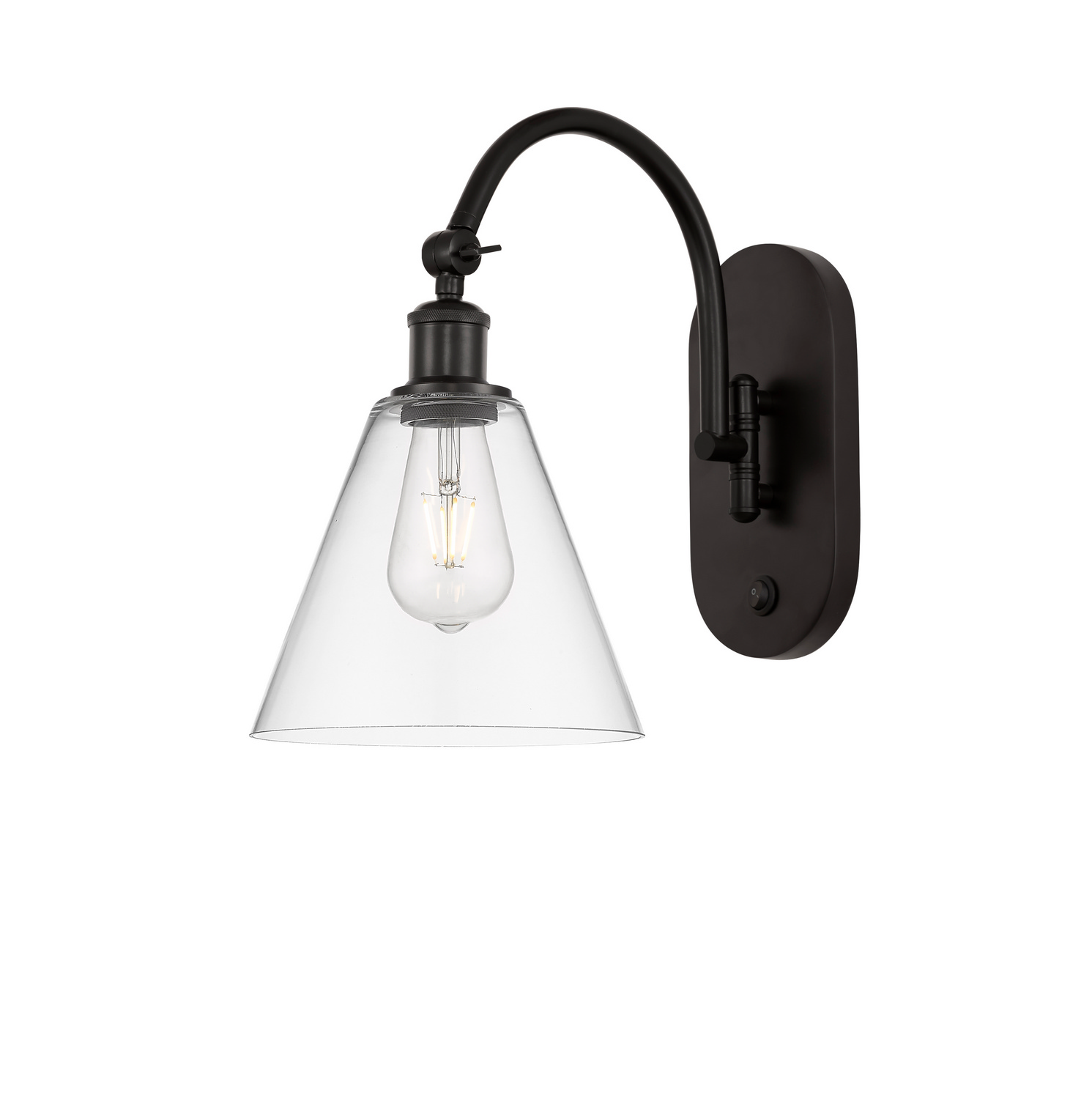 One Light Swing Arm by Innovations - Ballston Collection, Oil Rubbed Bronze Finish - 518-1W-OB-GBC-82