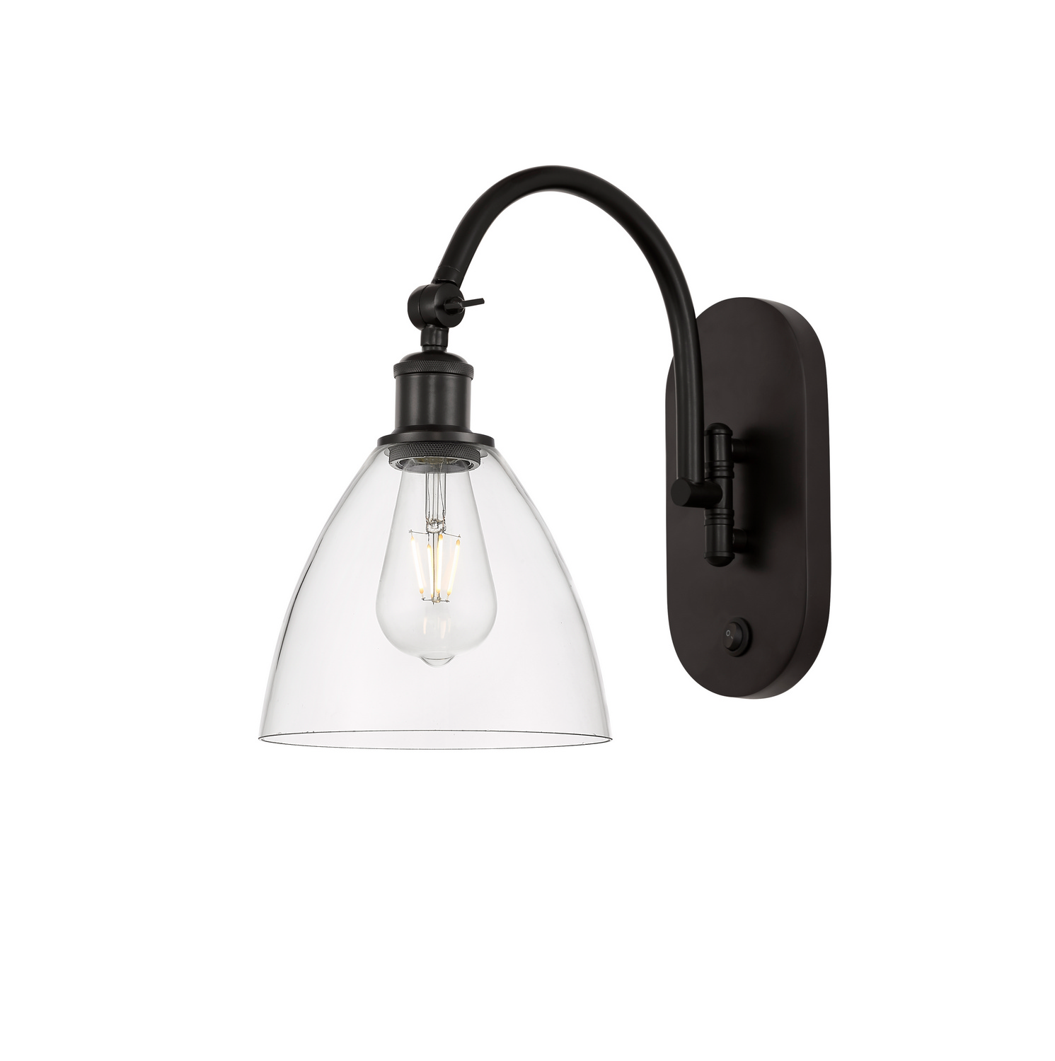 One Light Swing Arm by Innovations - Ballston Collection, Oil Rubbed Bronze Finish - 518-1W-OB-GBD-752