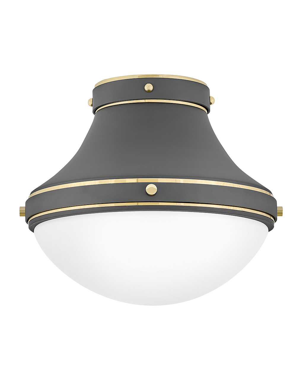 Hinkley Oliver LED Flush Mount in Dark Matte Grey - 39051DMG