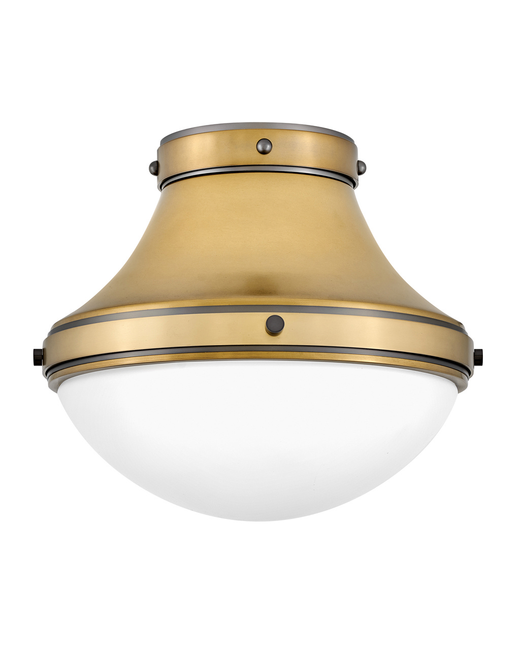 Hinkley Oliver LED Flush Mount in Heritage Brass - 39051HB