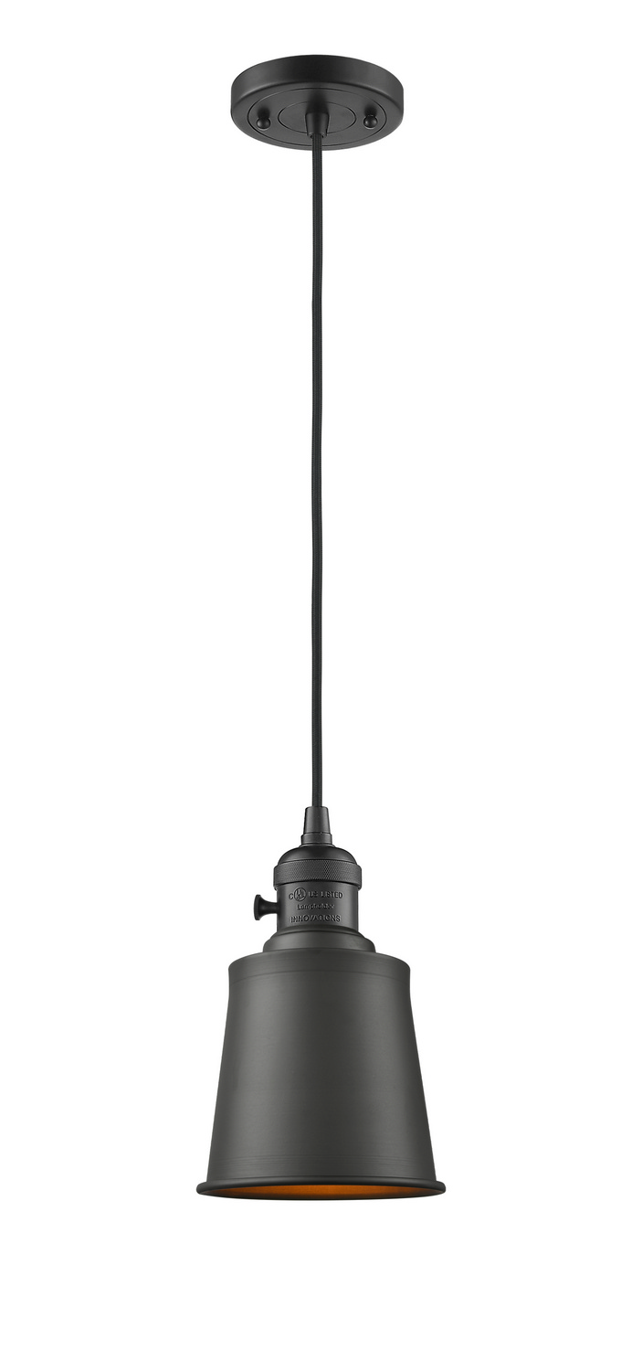 One Light Mini Pendant by Innovations - Franklin Restoration Collection, Oil Rubbed Bronze Finish - 201CSW-OB-M9-OB