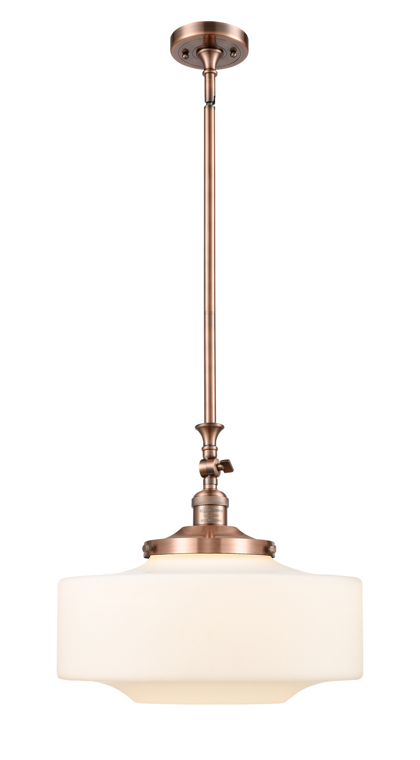 One Light Mini Pendant by Innovations - Franklin Restoration Collection, Antique Copper Finish - 206-AC-G691-16