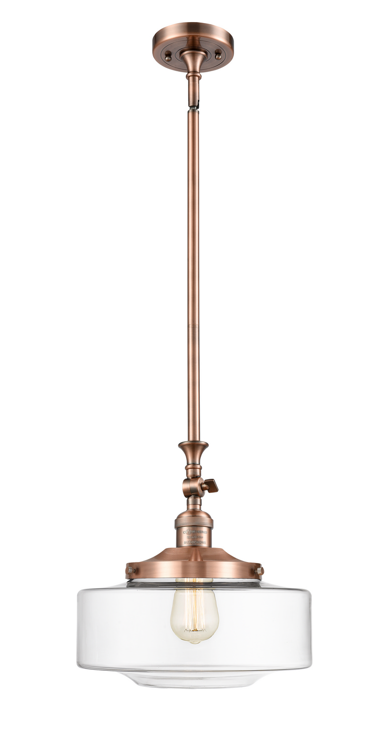 LED Mini Pendant by Innovations - Franklin Restoration Collection, Antique Copper Finish - 206-AC-G692-12-LED