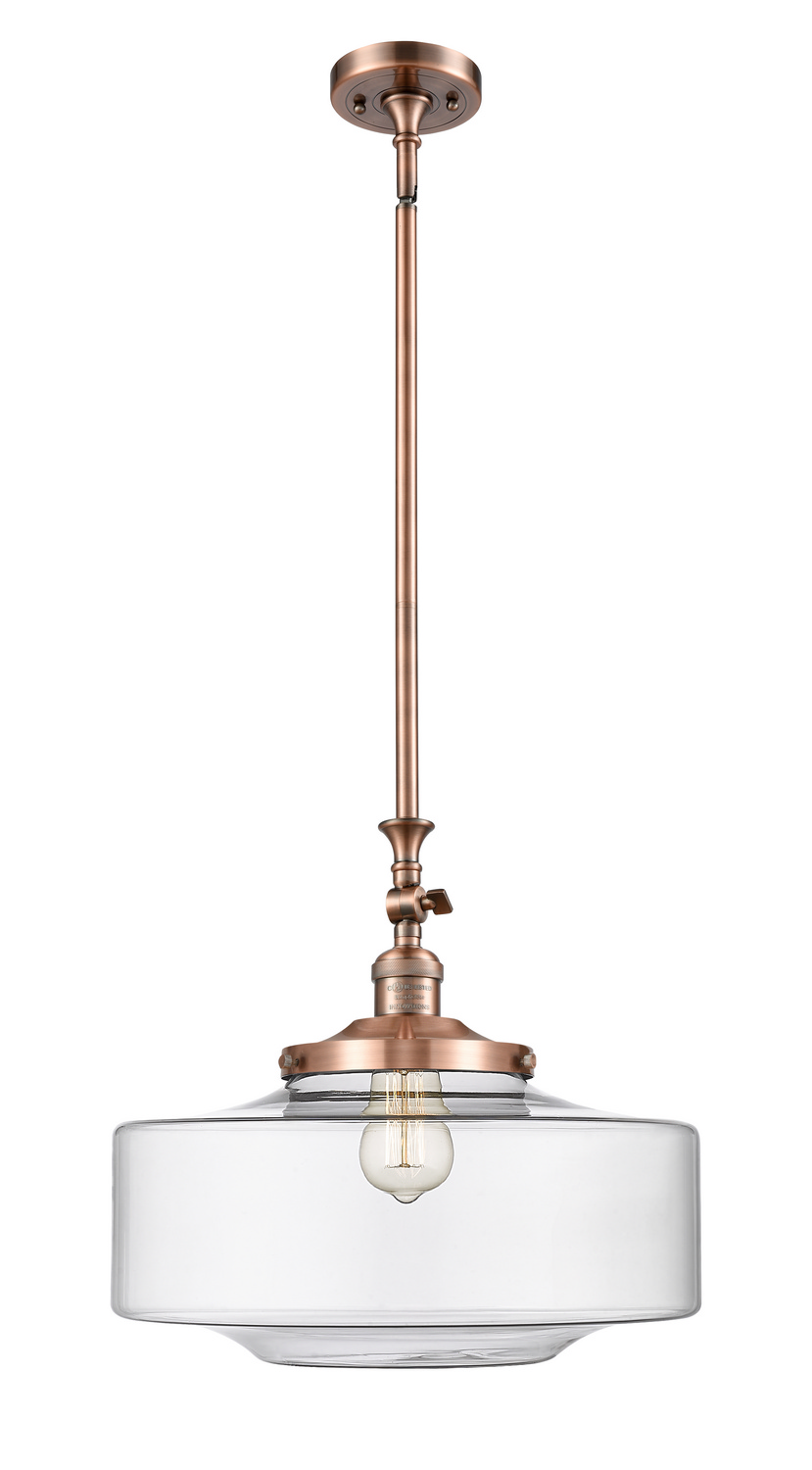 One Light Mini Pendant by Innovations - Franklin Restoration Collection, Antique Copper Finish - 206-AC-G692-16