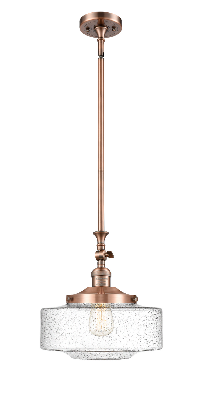 LED Mini Pendant by Innovations - Franklin Restoration Collection, Antique Copper Finish - 206-AC-G694-12-LED