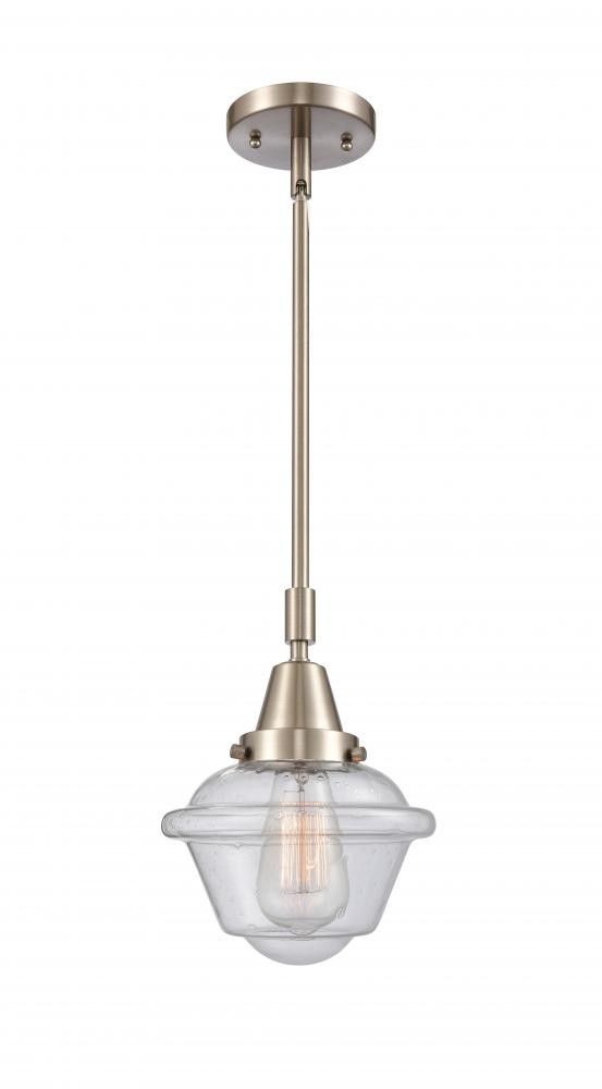 LED Mini Pendant by Innovations - Caden Collection, Brushed Satin Nickel Finish - 447-1S-SN-G534-LED