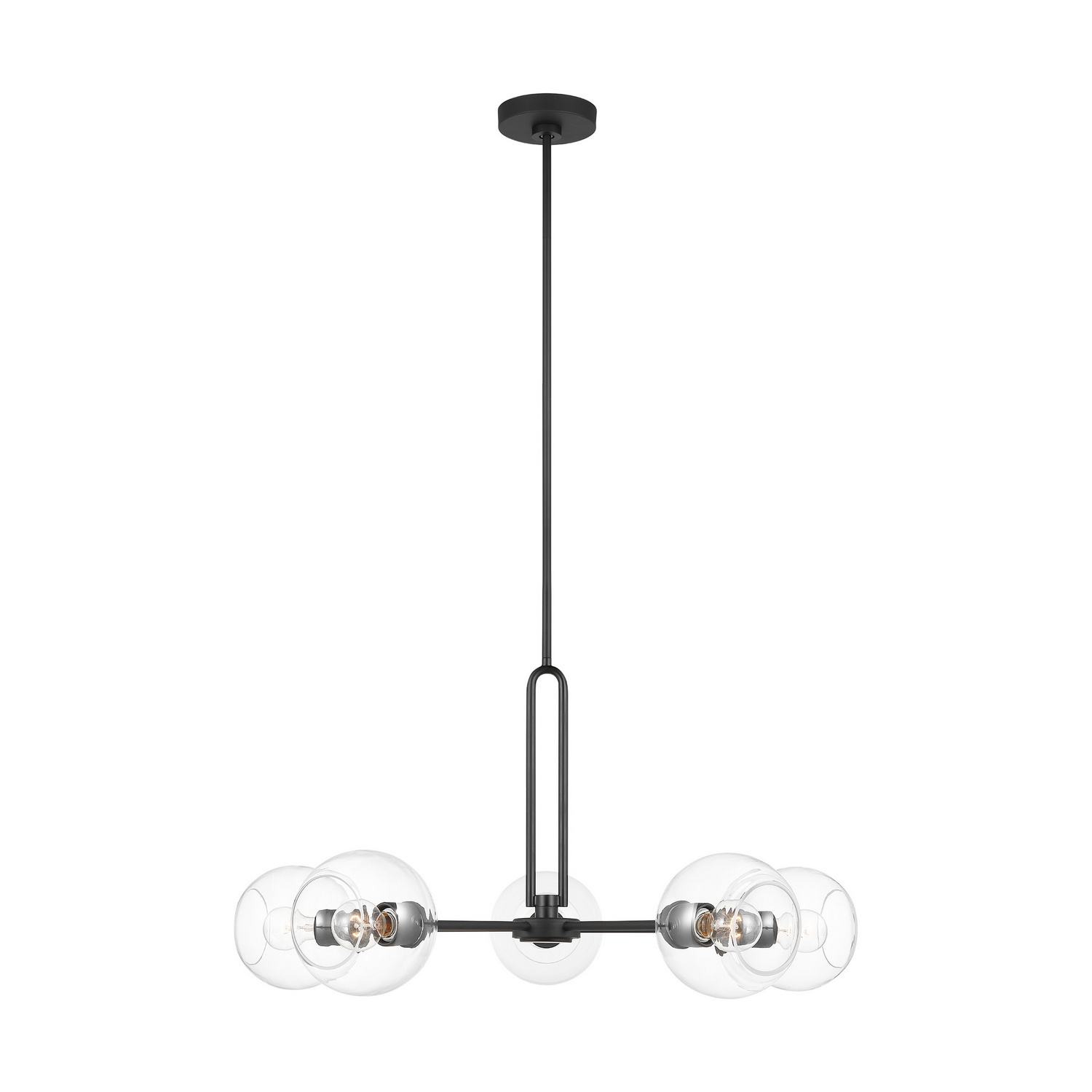 Visual Comfort Studio Codyn Five Light Chandelier in Midnight Black - 3255705-112