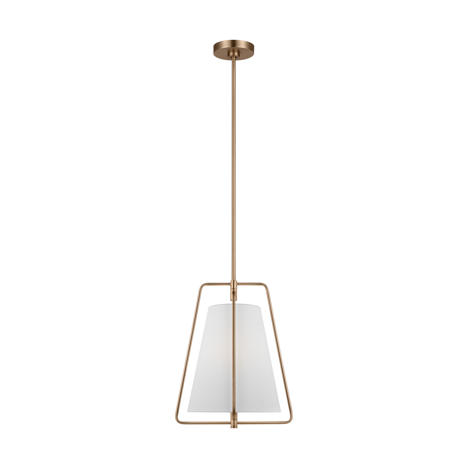 Visual Comfort Studio Allis One Light Pendant in Satin Brass - 6507401-848