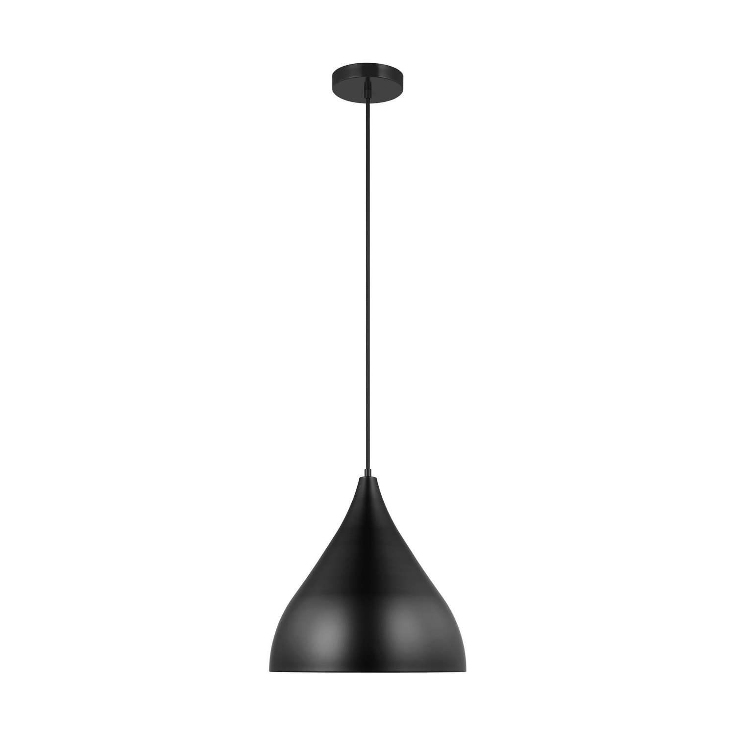 Visual Comfort Studio Oden One Light Pendant in Midnight Black - 6645301-112