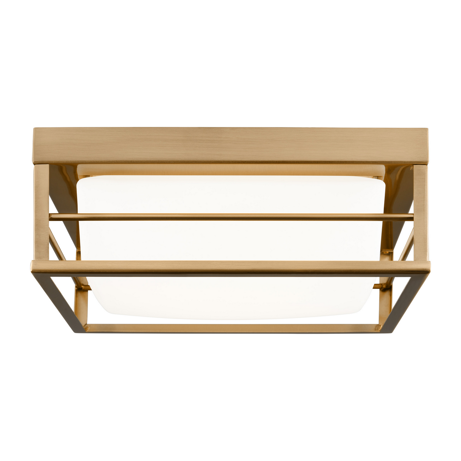 Visual Comfort Studio Dearborn LED Flush Mount in Satin Brass - 7529693S-848