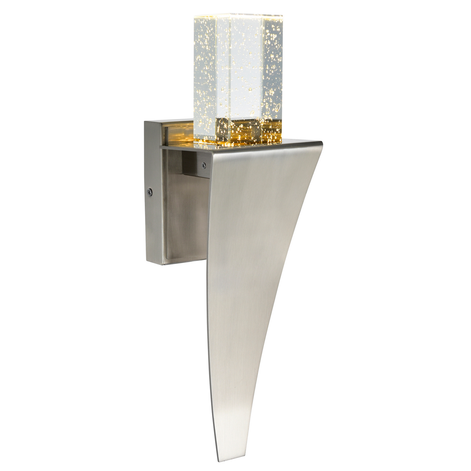 Cwi Lighting 16" Metal Catania Led Integrated Wall Light - Satin Nickel