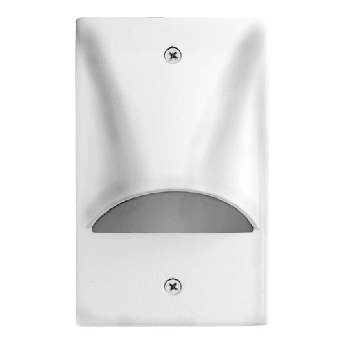 Product image for ELC ELST9830W Elco Lighting Mini LED Step Light with Scoop All White 2W LED Bulbs Not Included