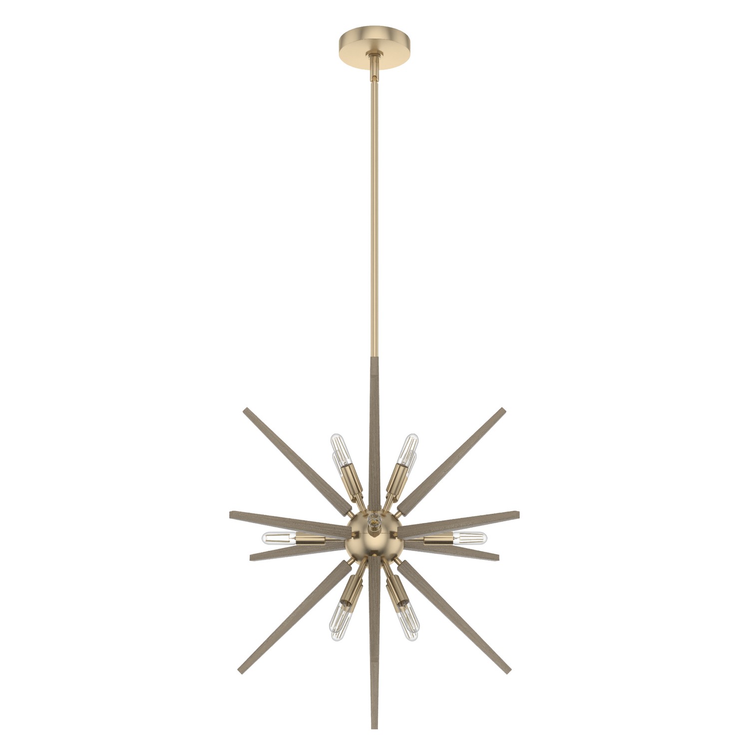 Photos - Chandelier / Lamp Hunter Fans Alturas Gold 12 Light Pendant from the Jupiter Star Collection 19341 