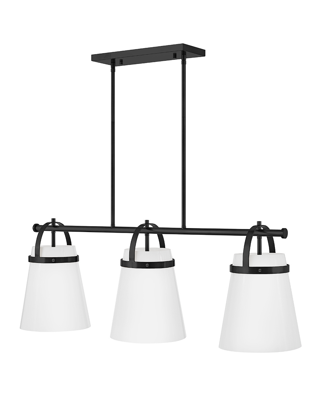 Lark Tori LED Linear Chandelier in Black - 83056BK