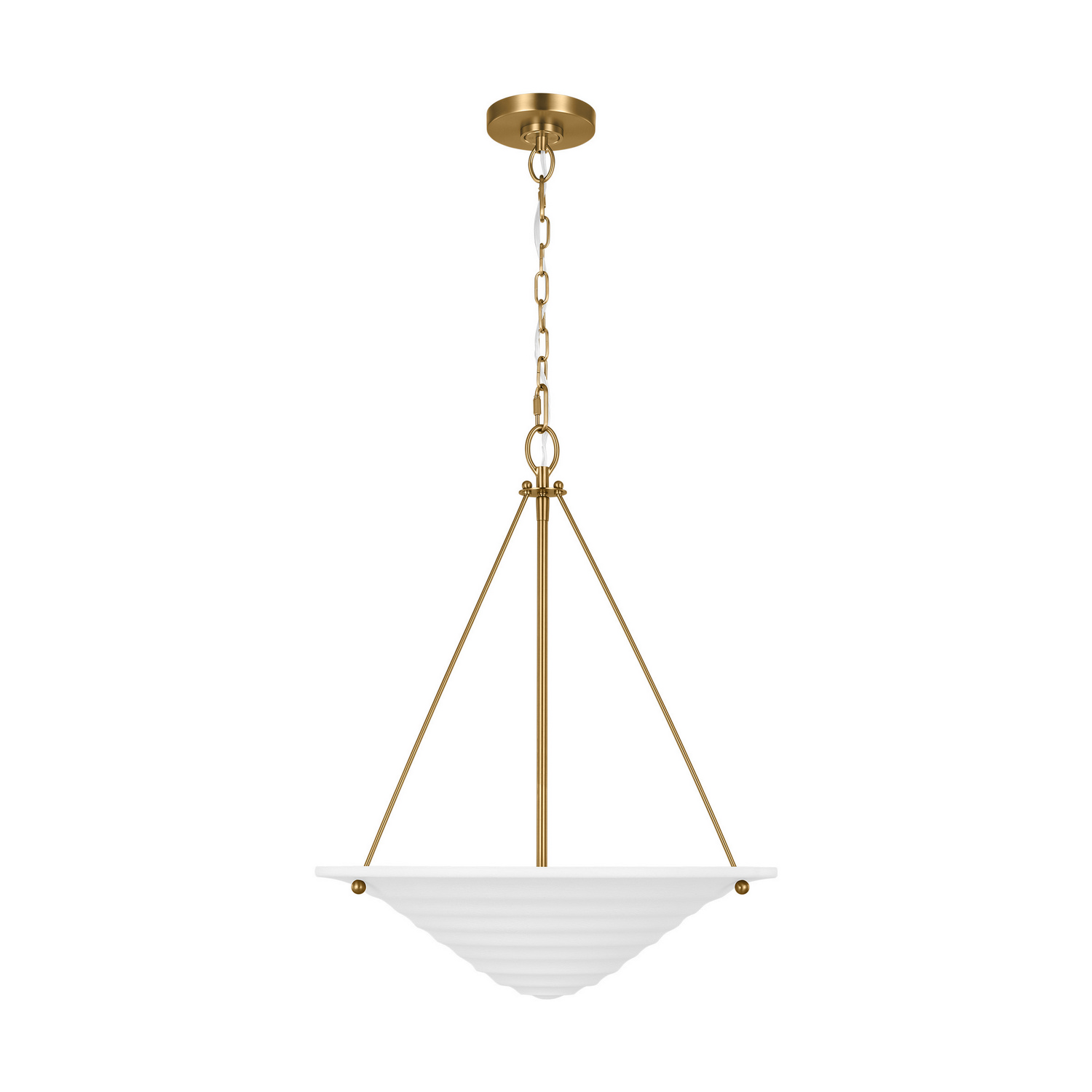 Visual Comfort Studio Dosinia Three Light Pendant in Textured White - AP1213TXW