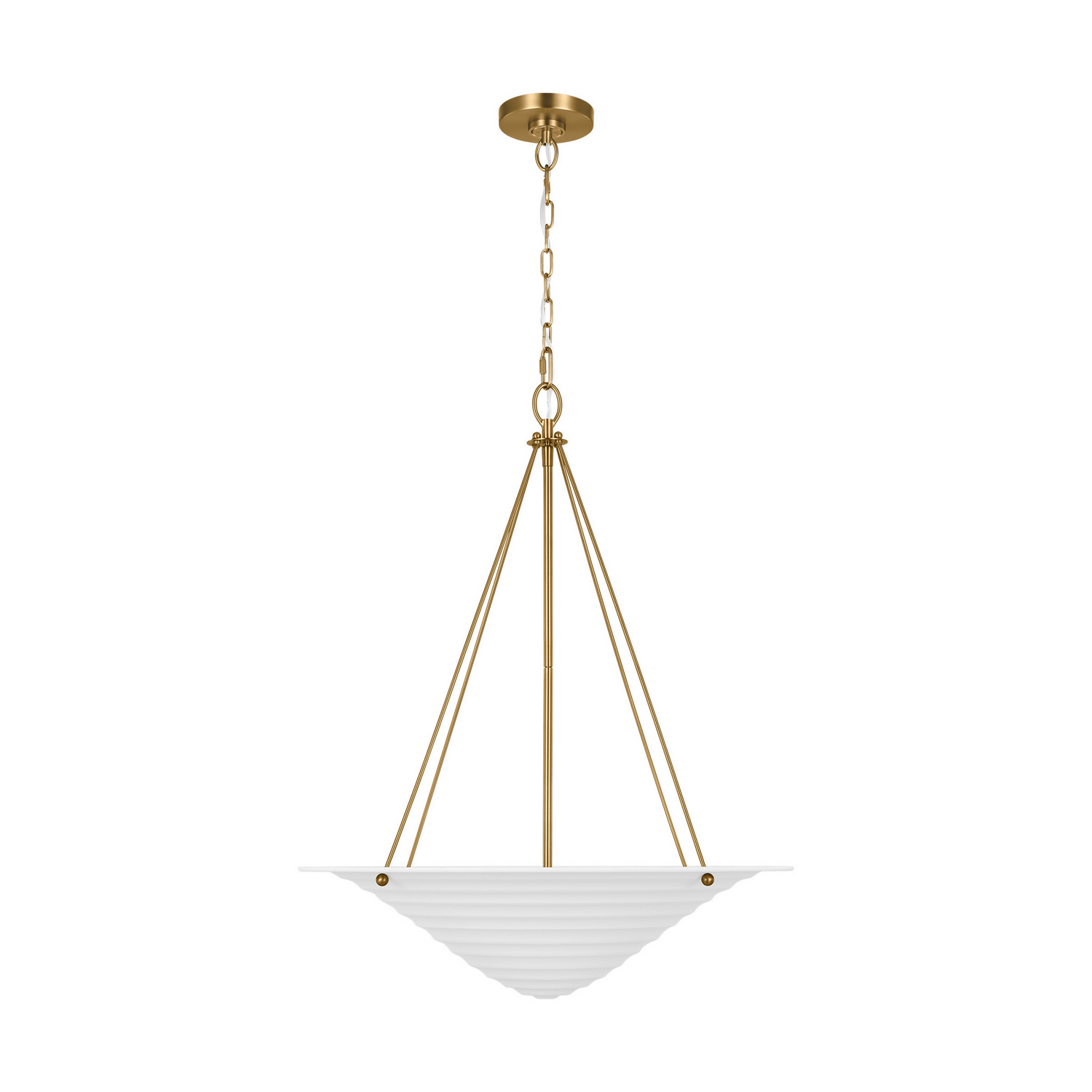 Visual Comfort Studio Dosinia Four Light Pendant in Textured White - AP1224TXW