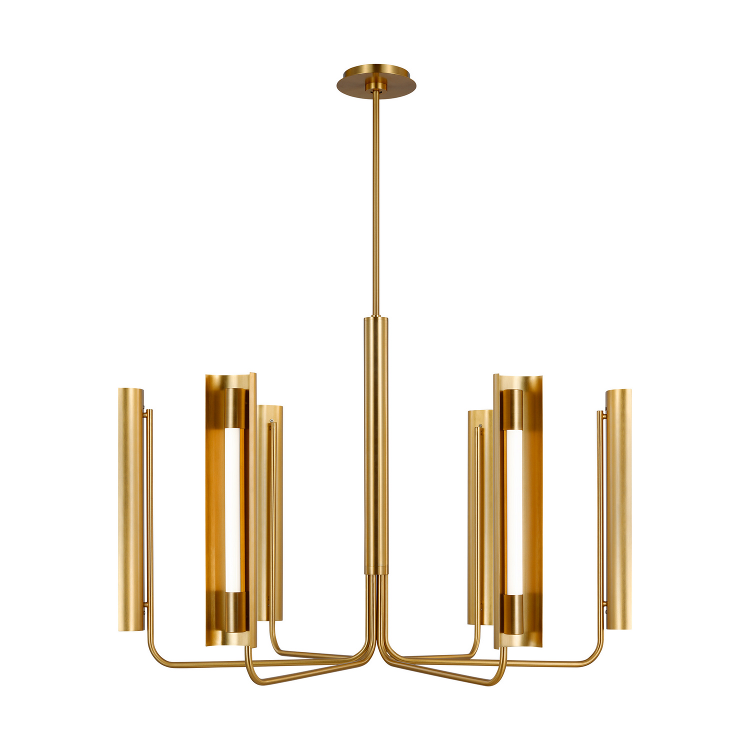 Visual Comfort Studio Carson LED Chandelier in Burnished Brass - KC1076BBS