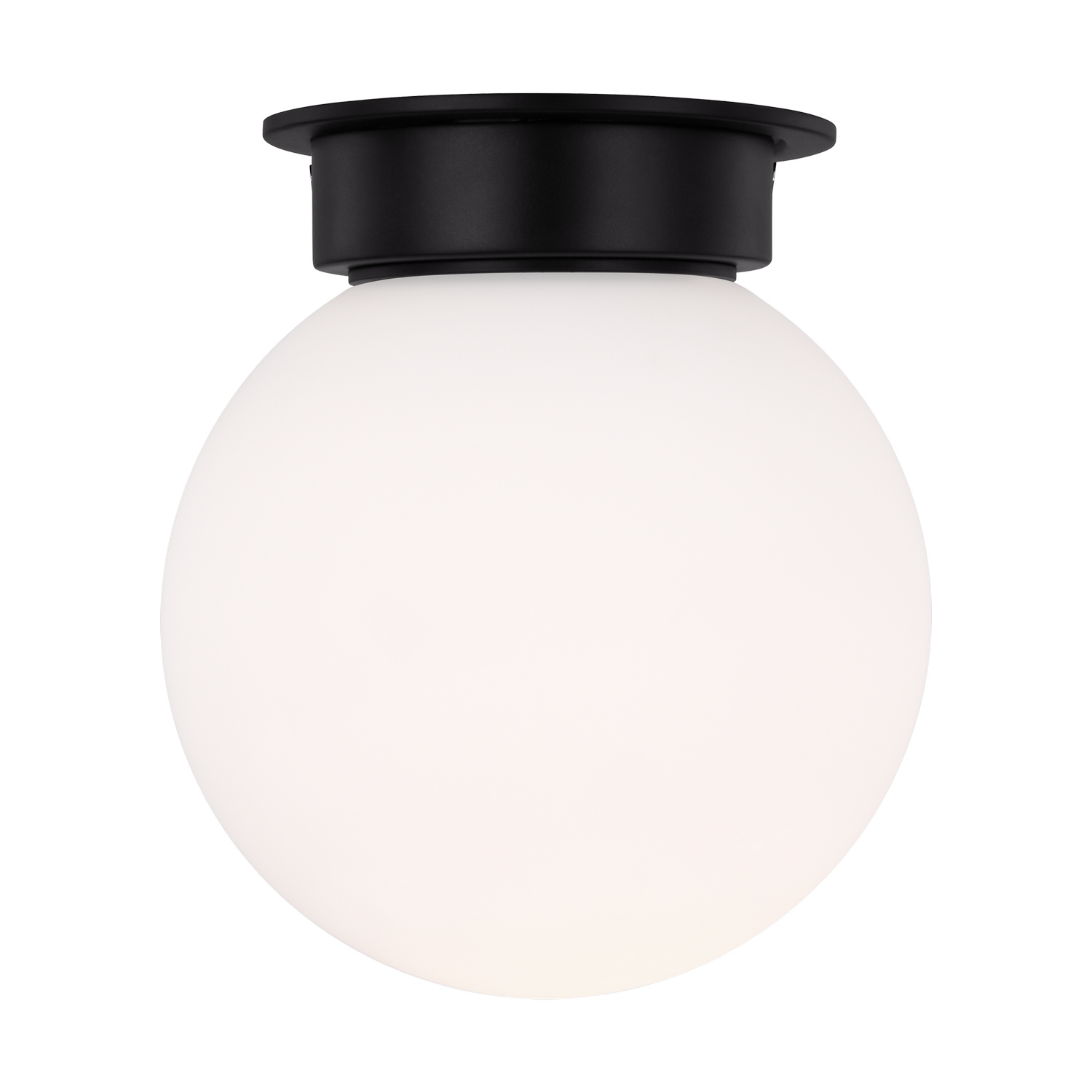 Visual Comfort Studio Nodes One Light Flush Mount in Midnight Black - KF1101MBK