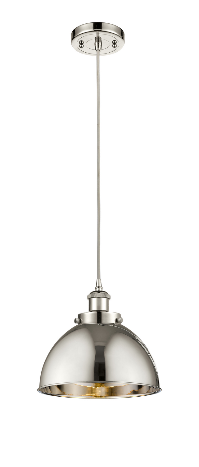 One Light Mini Pendant by Innovations - Ballston Urban Collection, Polished Nickel Finish - 916-1P-PN-MFD-10-PN