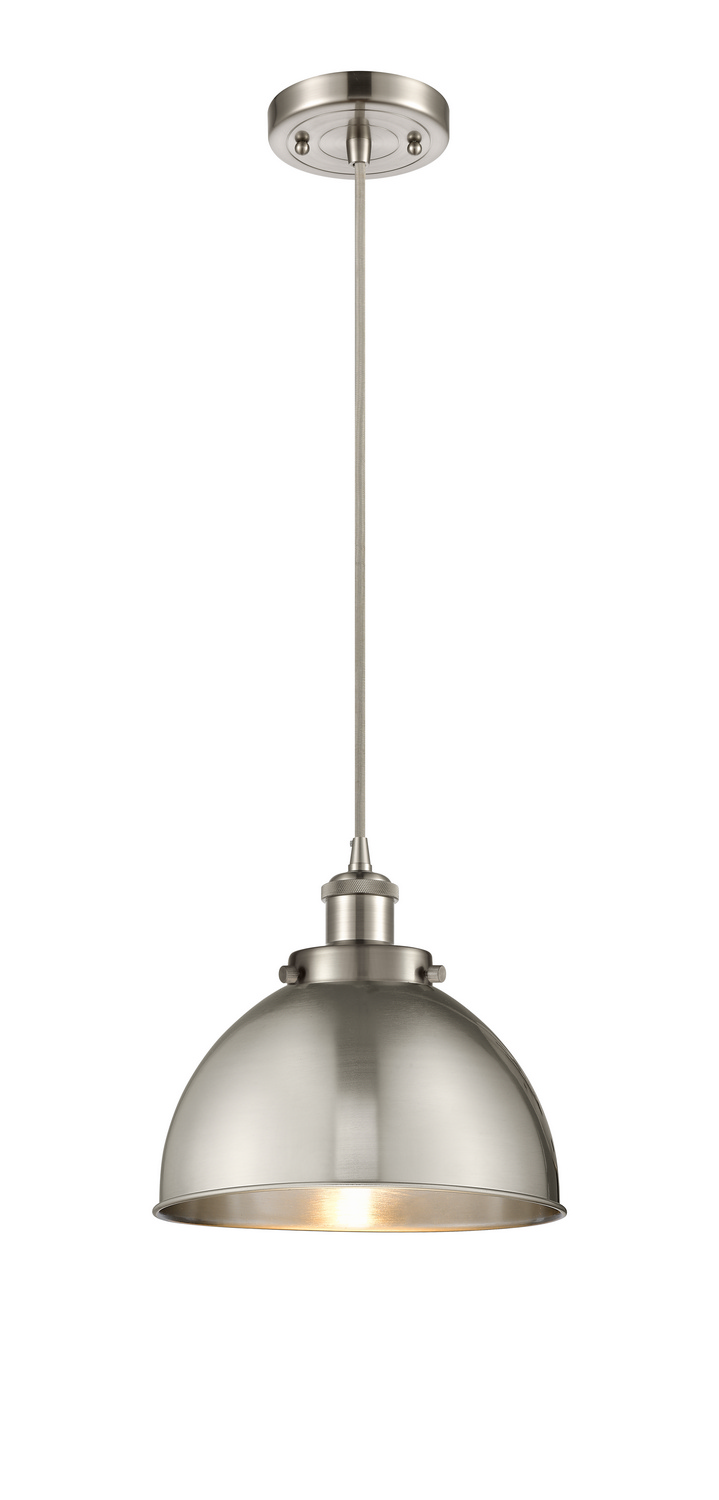 One Light Mini Pendant by Innovations - Ballston Urban Collection, Brushed Satin Nickel Finish - 916-1P-SN-MFD-10-SN