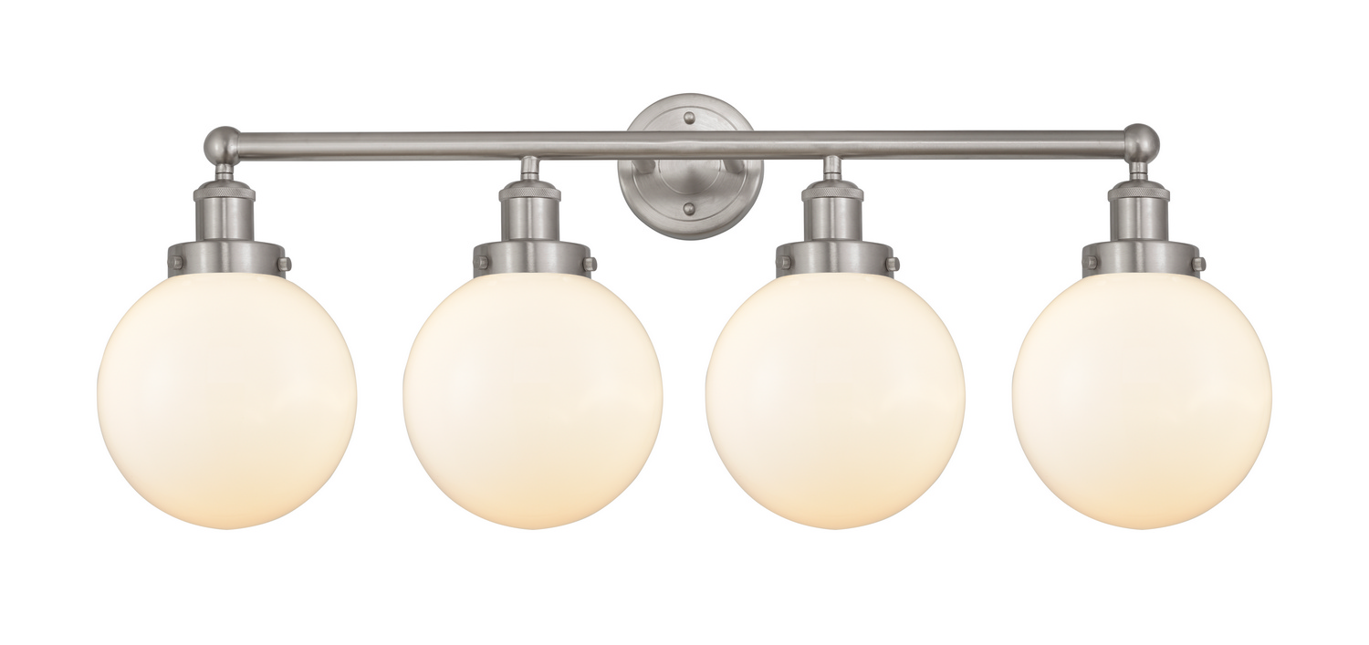 Four Light Bath Vanity by Innovations - Edison Collection, Brushed Satin Nickel Finish - 616-4W-SN-G201-8