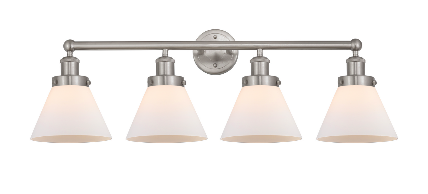 Four Light Bath Vanity by Innovations - Edison Collection, Brushed Satin Nickel Finish - 616-4W-SN-G41
