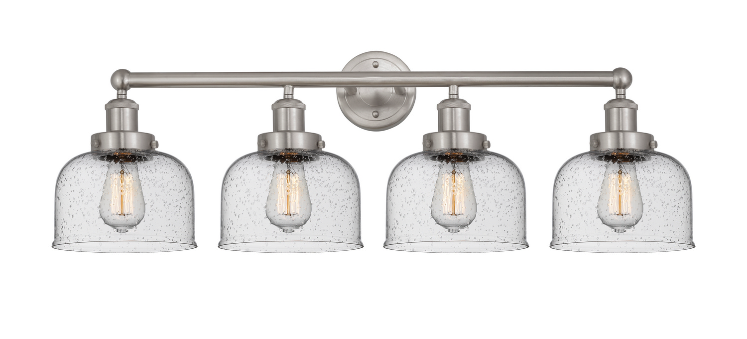 Four Light Bath Vanity by Innovations - Edison Collection, Brushed Satin Nickel Finish - 616-4W-SN-G74