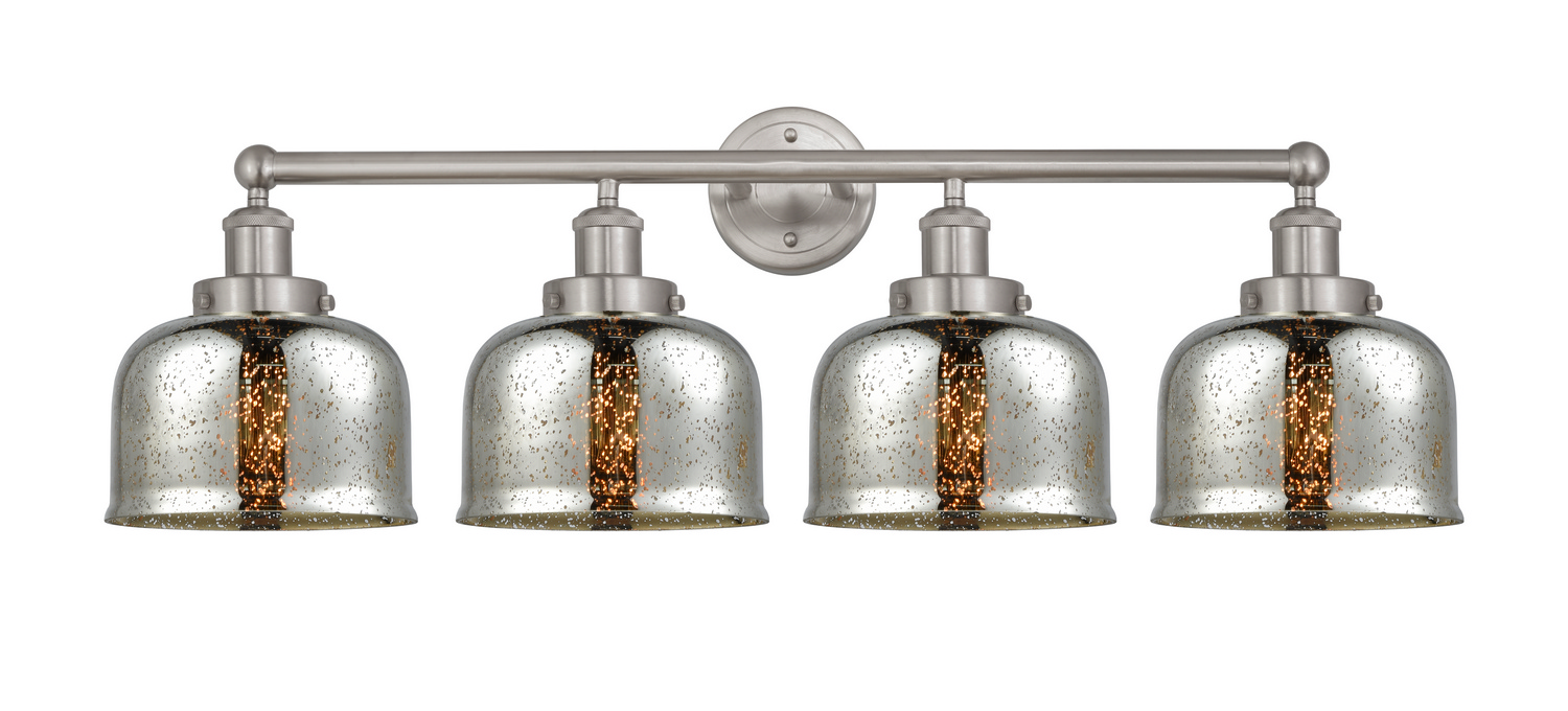 Four Light Bath Vanity by Innovations - Edison Collection, Brushed Satin Nickel Finish - 616-4W-SN-G78