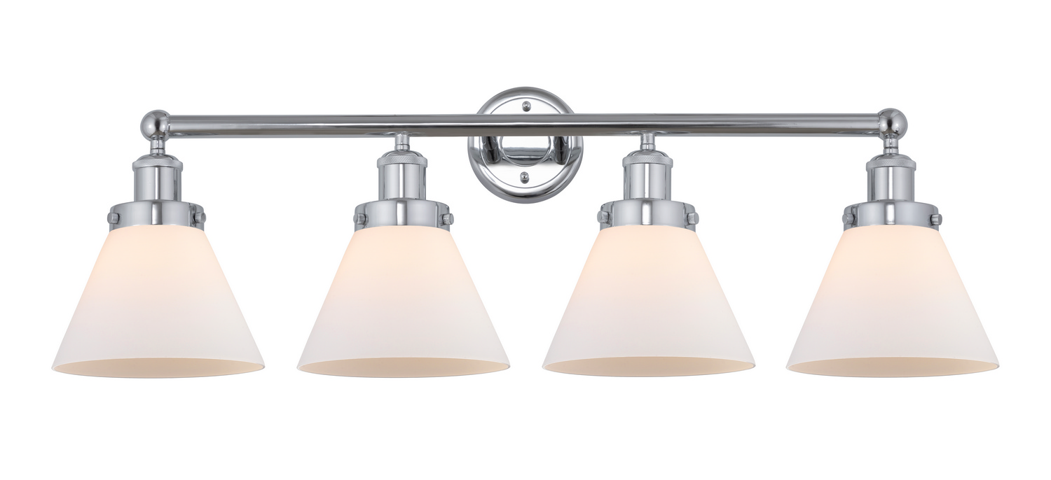 Four Light Bath Vanity by Innovations - Edison Collection, Polished Chrome Finish - 616-4W-PC-G41
