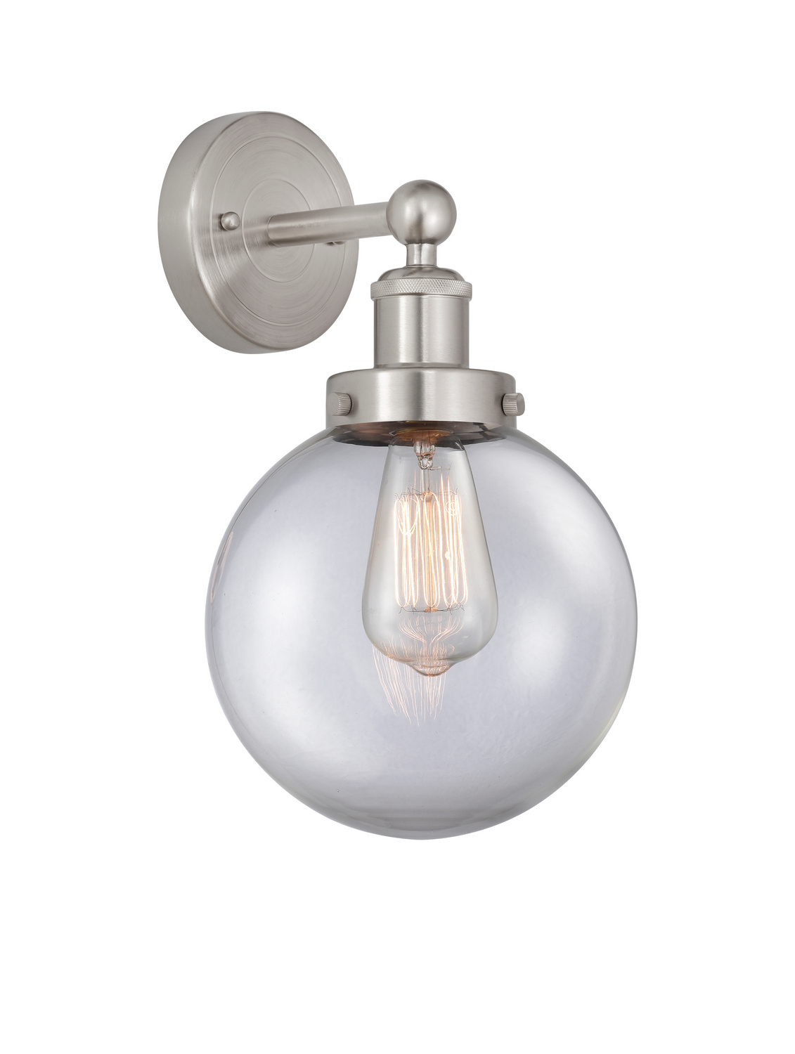 One Light Wall Sconce by Innovations - Edison Collection, Brushed Satin Nickel Finish - 616-1W-SN-G202-8