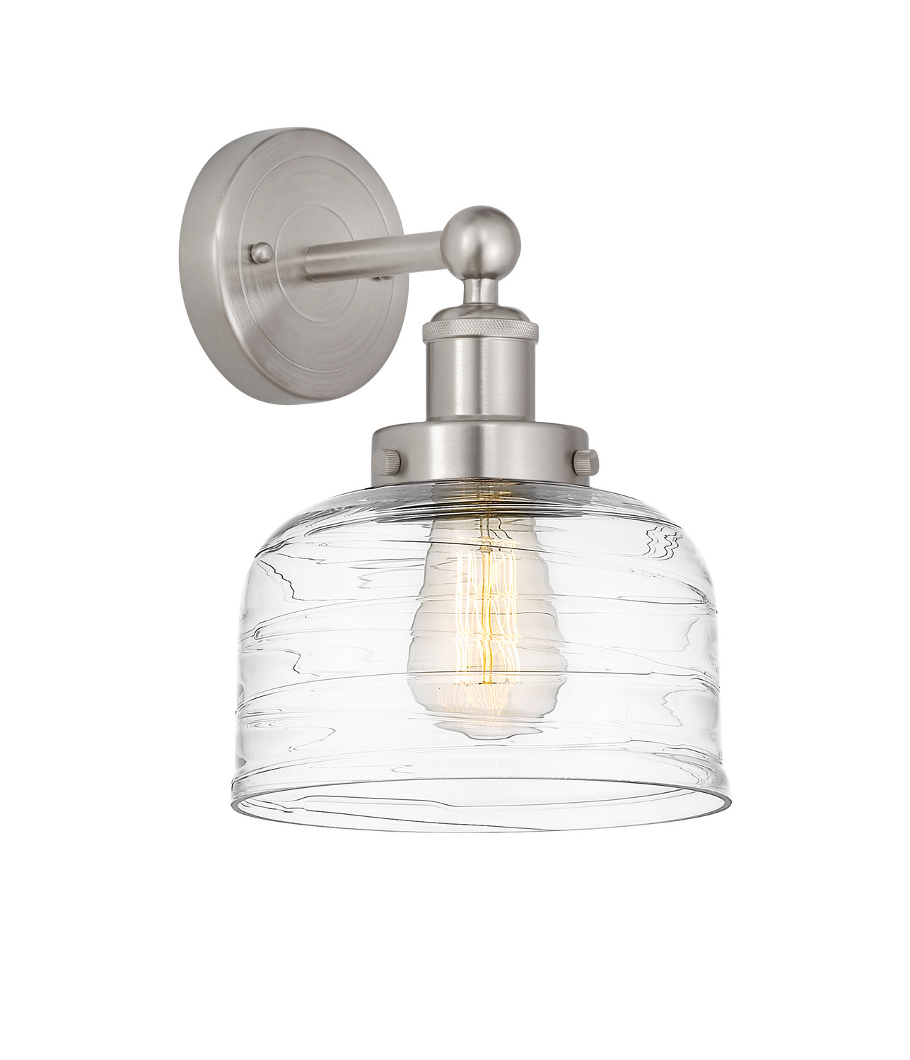 One Light Wall Sconce by Innovations - Edison Collection, Brushed Satin Nickel Finish - 616-1W-SN-G713