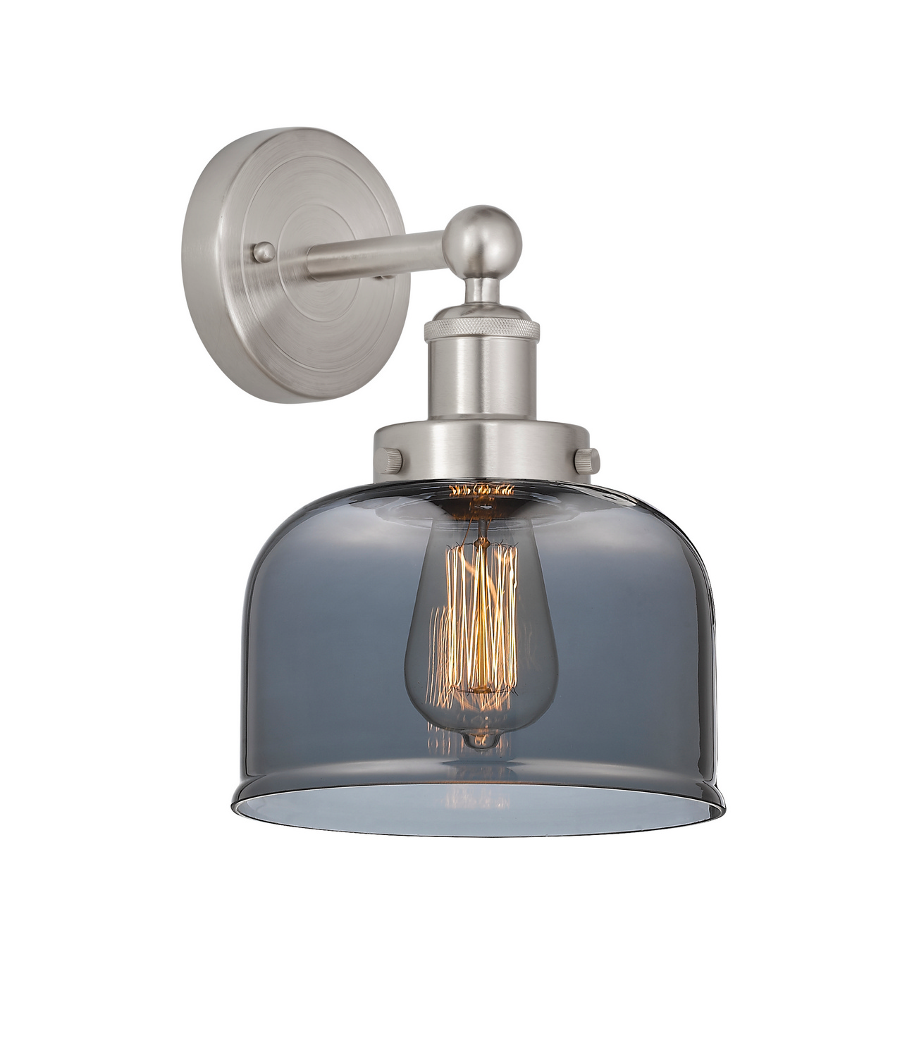 One Light Wall Sconce by Innovations - Edison Collection, Brushed Satin Nickel Finish - 616-1W-SN-G73