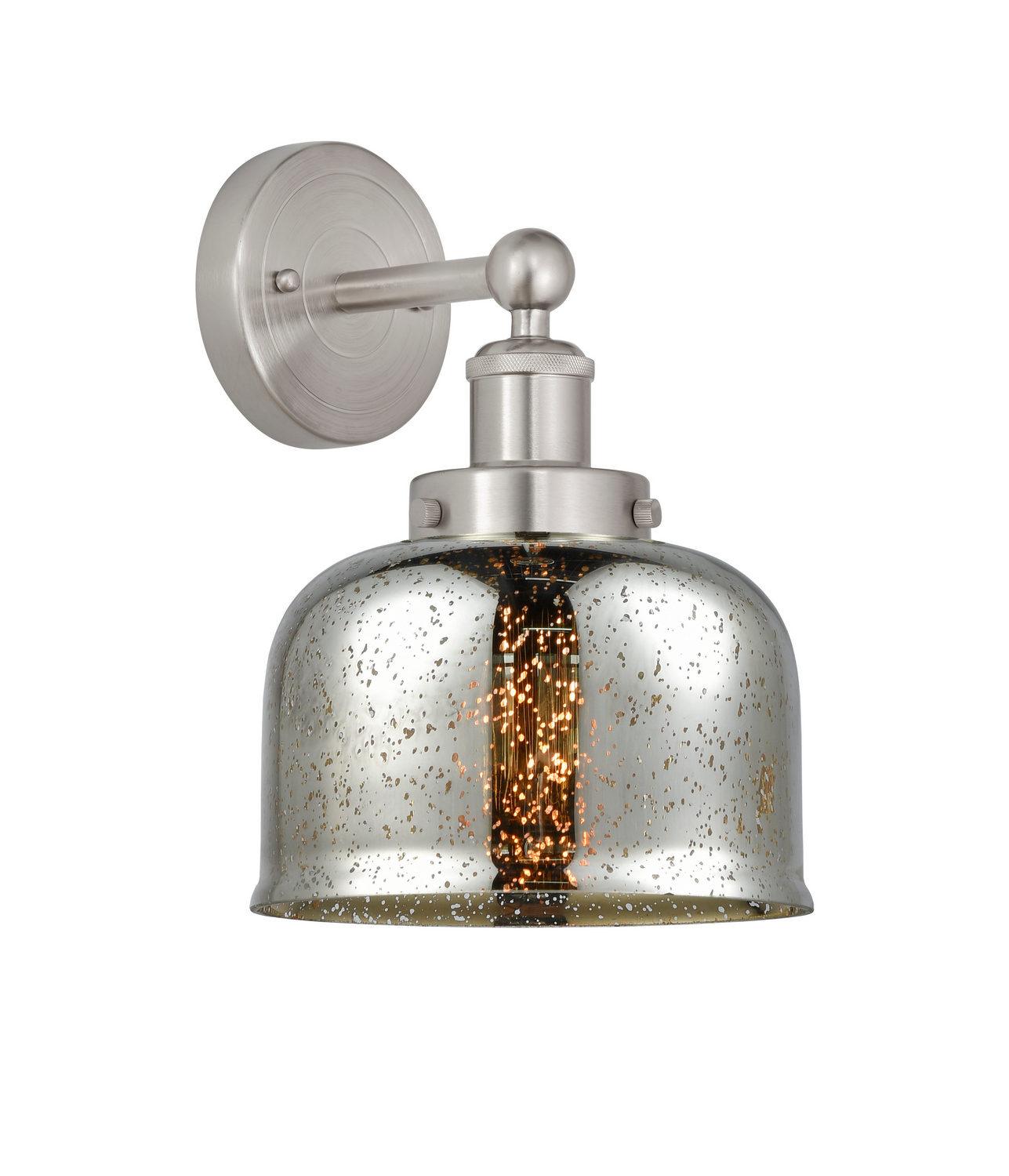 One Light Wall Sconce by Innovations - Edison Collection, Brushed Satin Nickel Finish - 616-1W-SN-G78