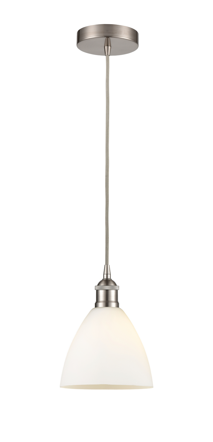 One Light Mini Pendant by Innovations - Edison Collection, Brushed Satin Nickel Finish - 616-1P-SN-GBD-751