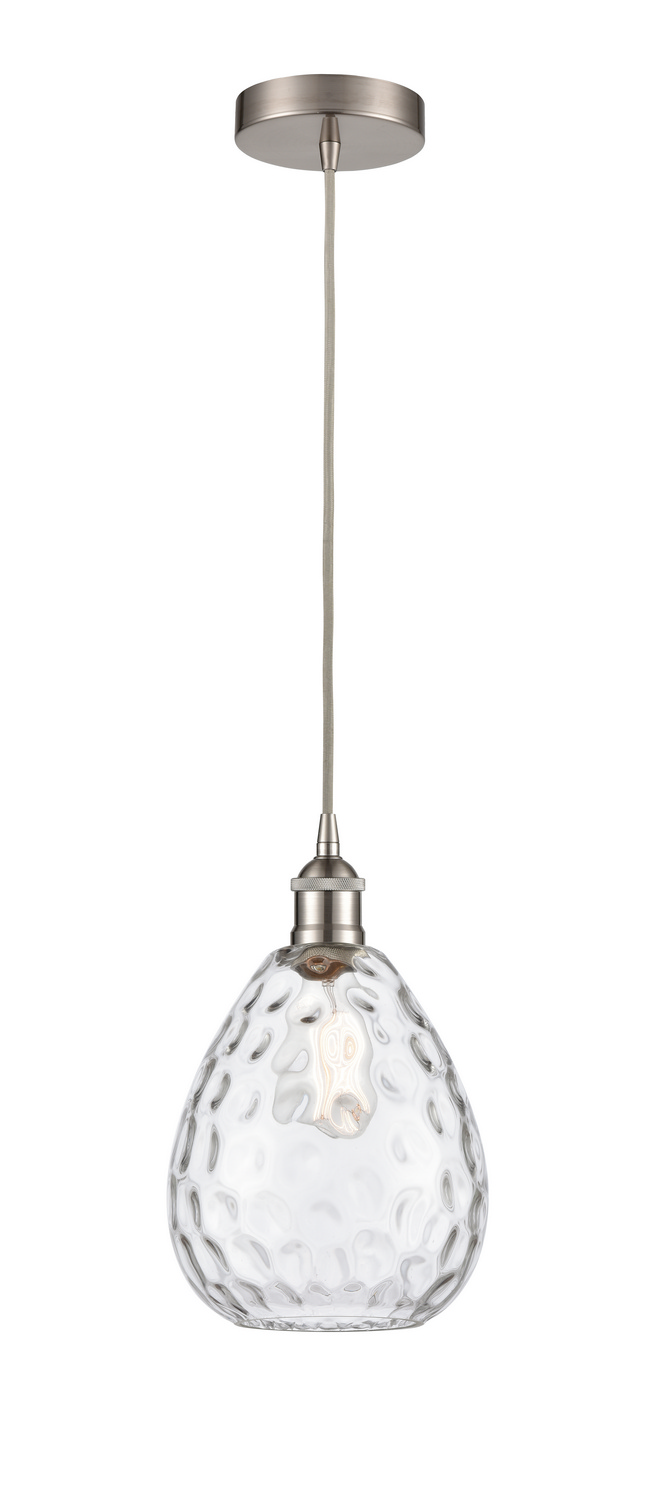LED Mini Pendant by Innovations - Edison Collection, Brushed Satin Nickel Finish - 616-1P-SN-G372-LED
