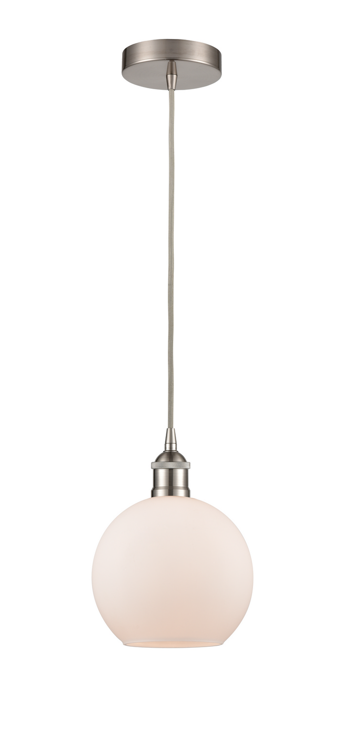 One Light Mini Pendant by Innovations - Edison Collection, Brushed Satin Nickel Finish - 616-1P-SN-G121-8
