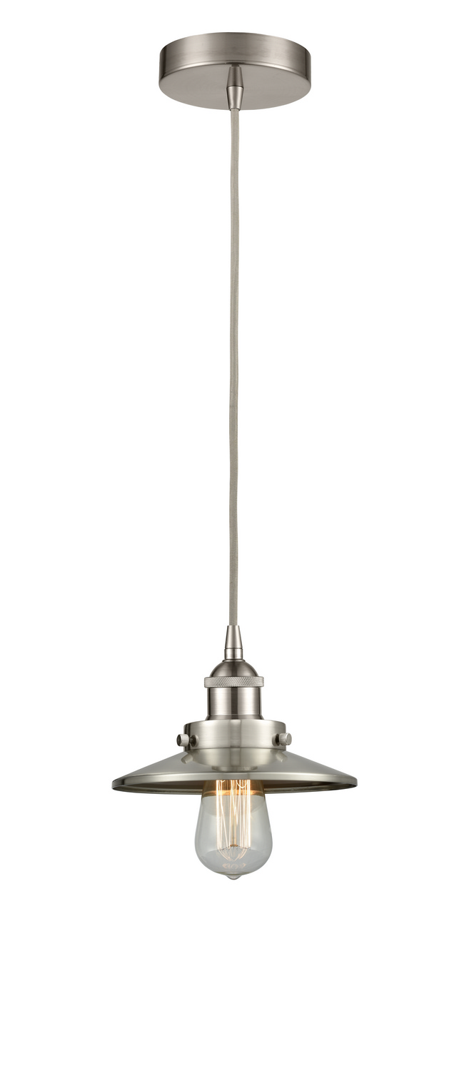LED Mini Pendant by Innovations - Edison Collection, Brushed Satin Nickel Finish - 616-1PH-SN-M2-LED