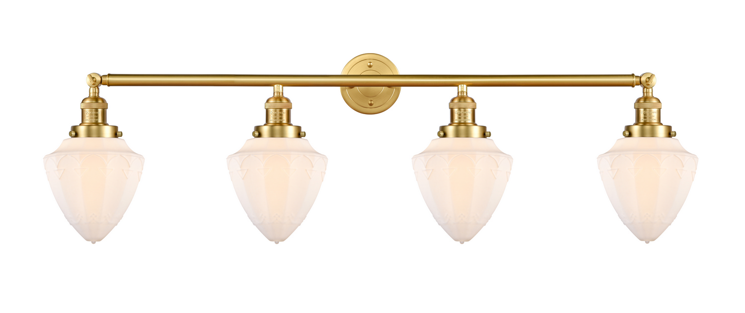 LED Bath Vanity by Innovations - Franklin Restoration Collection, Satin Gold Finish - 215-SG-G661-7-LED