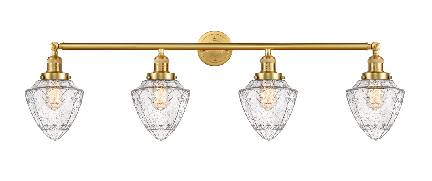 LED Bath Vanity by Innovations - Franklin Restoration Collection, Satin Gold Finish - 215-SG-G664-7-LED