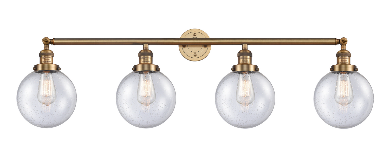 LED Bath Vanity by Innovations - Franklin Restoration Collection, Brushed Brass Finish - 215-BB-G204-8-LED