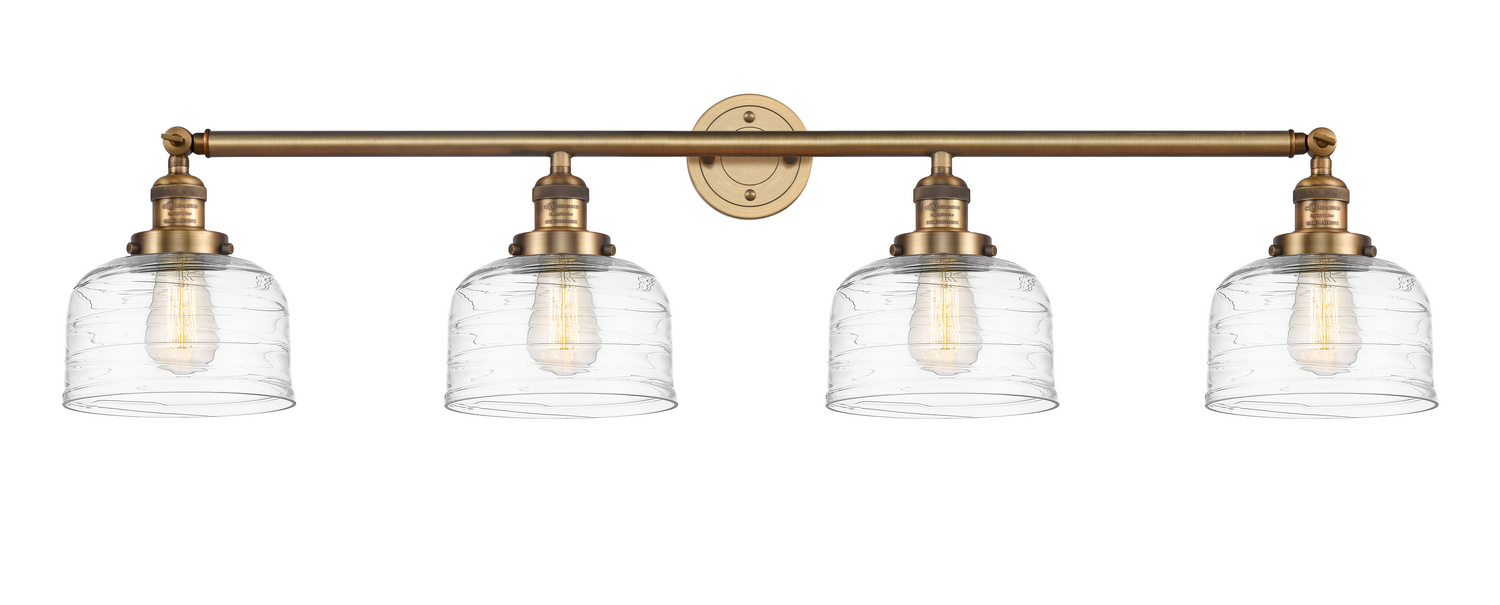 Four Light Bath Vanity by Innovations - Franklin Restoration Collection, Brushed Brass Finish - 215-BB-G713