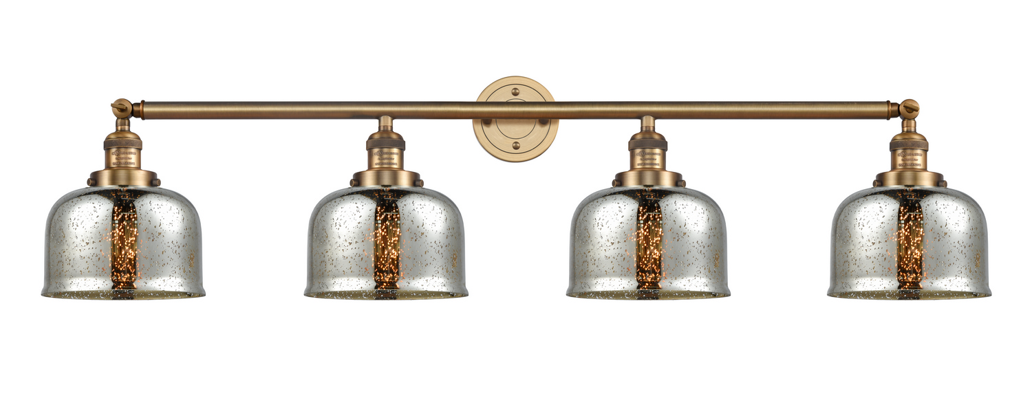 Four Light Bath Vanity by Innovations - Franklin Restoration Collection, Brushed Brass Finish - 215-BB-G78