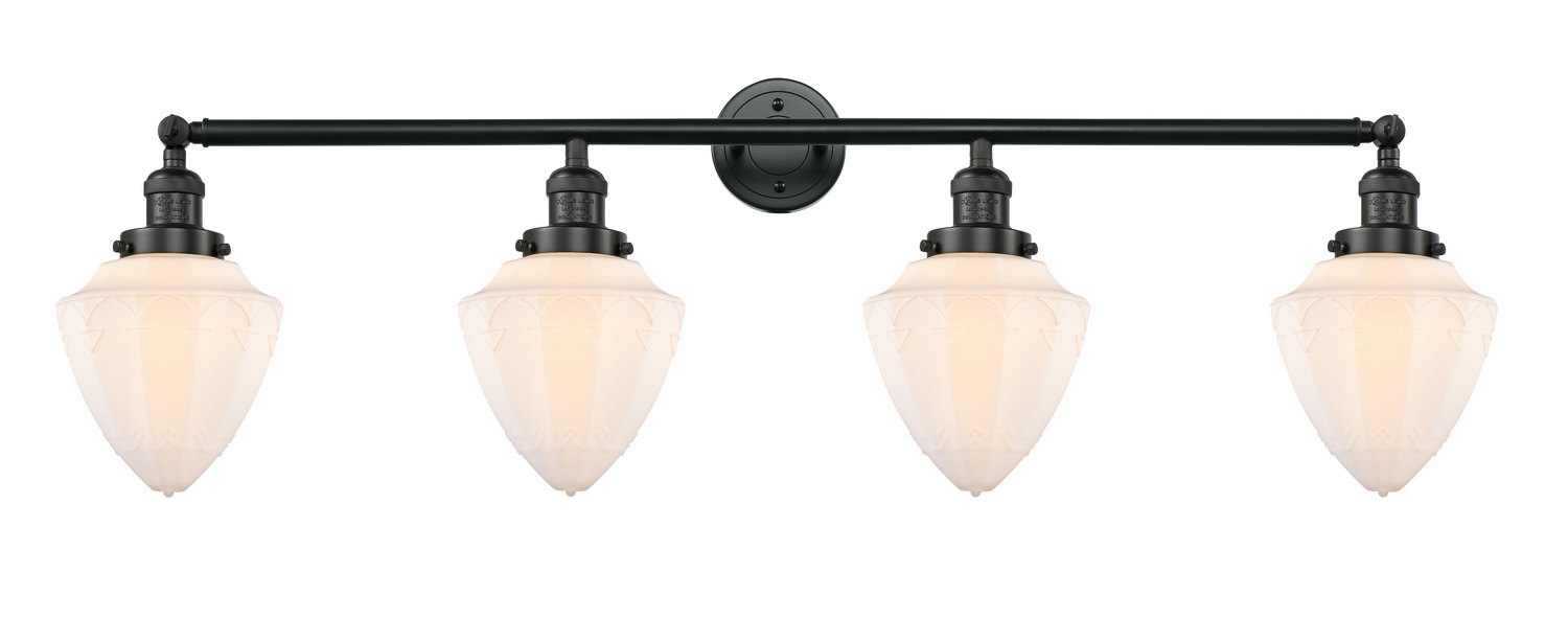 LED Bath Vanity by Innovations - Franklin Restoration Collection, Matte Black Finish - 215-BK-G661-7-LED