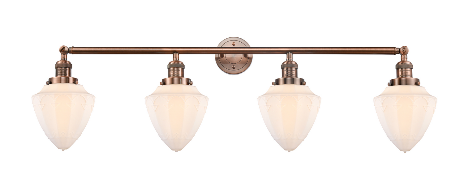 LED Bath Vanity by Innovations - Franklin Restoration Collection, Antique Copper Finish - 215-AC-G661-7-LED