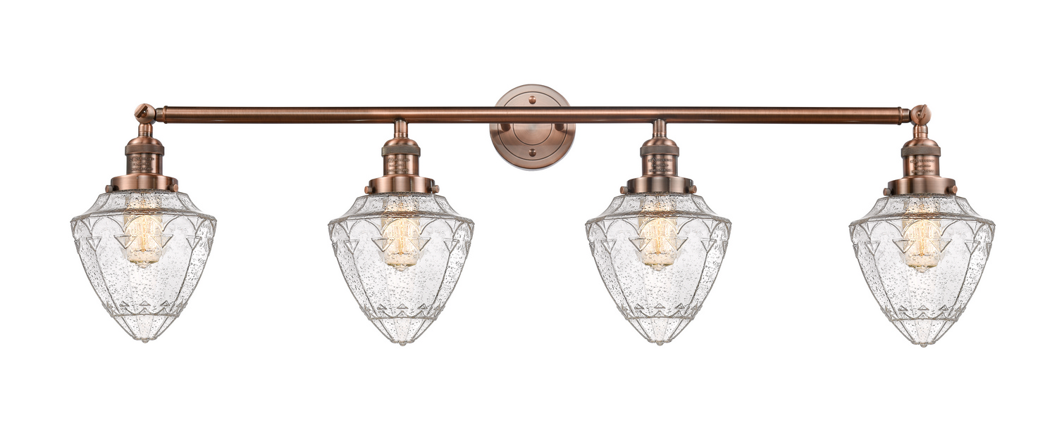 LED Bath Vanity by Innovations - Franklin Restoration Collection, Antique Copper Finish - 215-AC-G664-7-LED