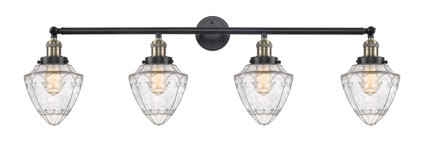 LED Bath Vanity by Innovations - Franklin Restoration Collection, Black Antique Brass Finish - 215-BAB-G664-7-LED