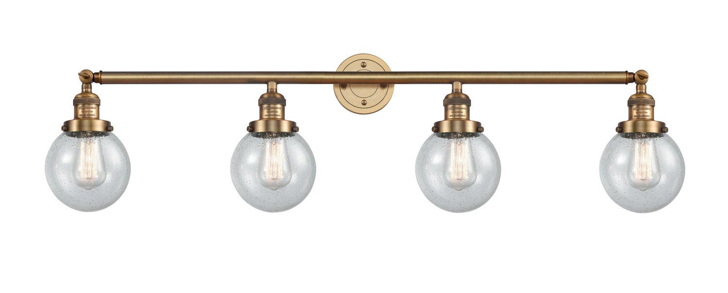 LED Bath Vanity by Innovations - Franklin Restoration Collection, Brushed Brass Finish - 215-BB-G204-6-LED