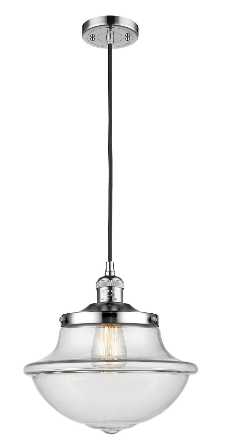 One Light Mini Pendant by Innovations - Franklin Restoration Collection, Polished Chrome Finish - 201C-PC-G542