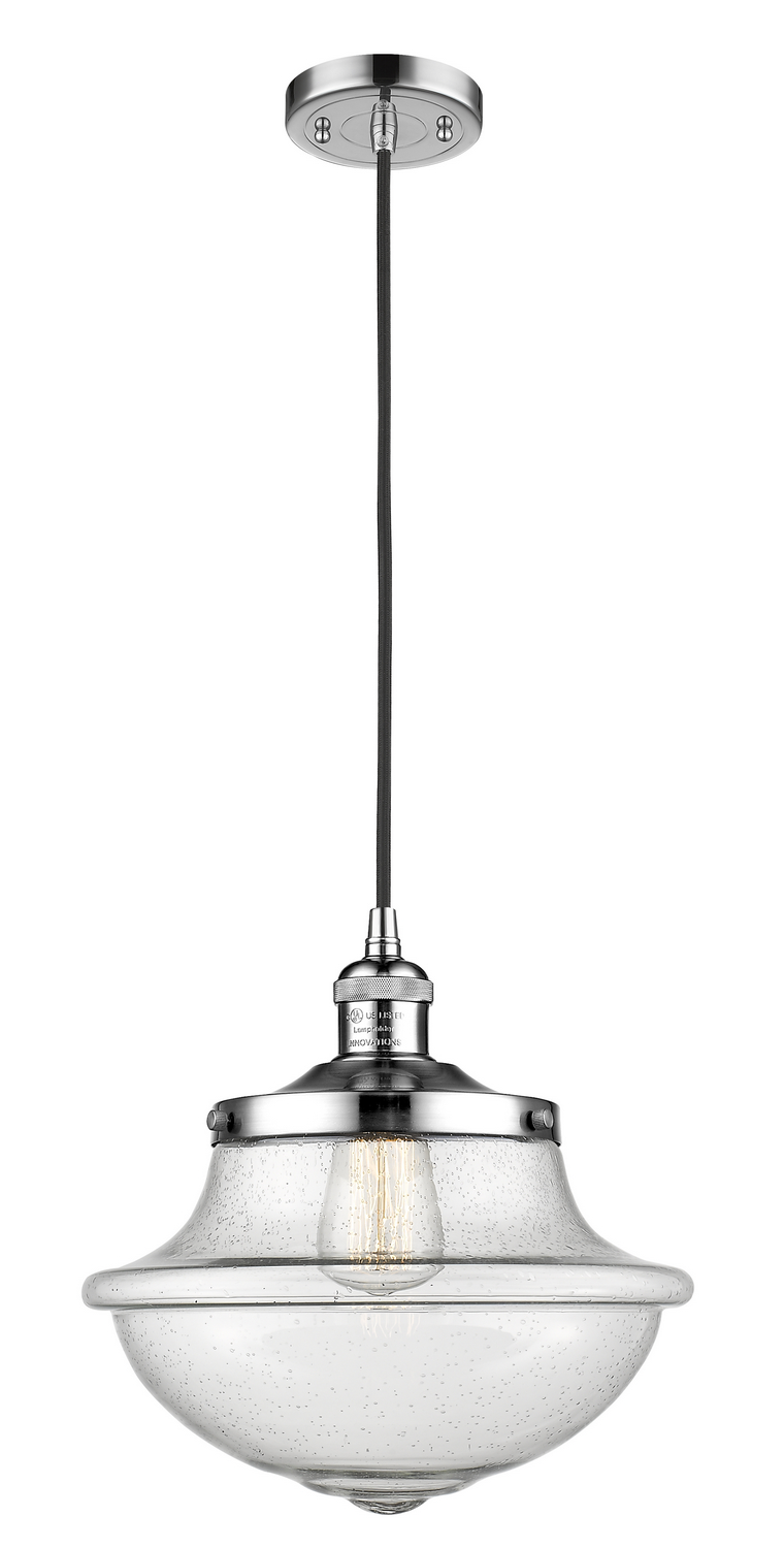 One Light Mini Pendant by Innovations - Franklin Restoration Collection, Polished Chrome Finish - 201C-PC-G544